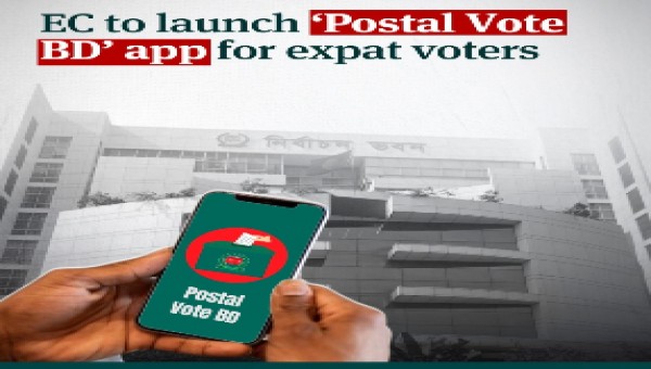 &lsquo;পোস্টাল ভোট বিডি&rsquo; অ্যাপ